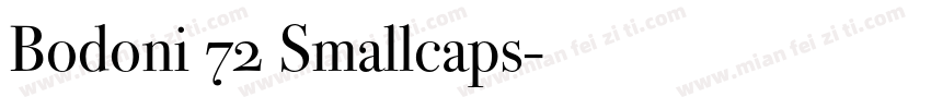 Bodoni 72 Smallcaps字体转换